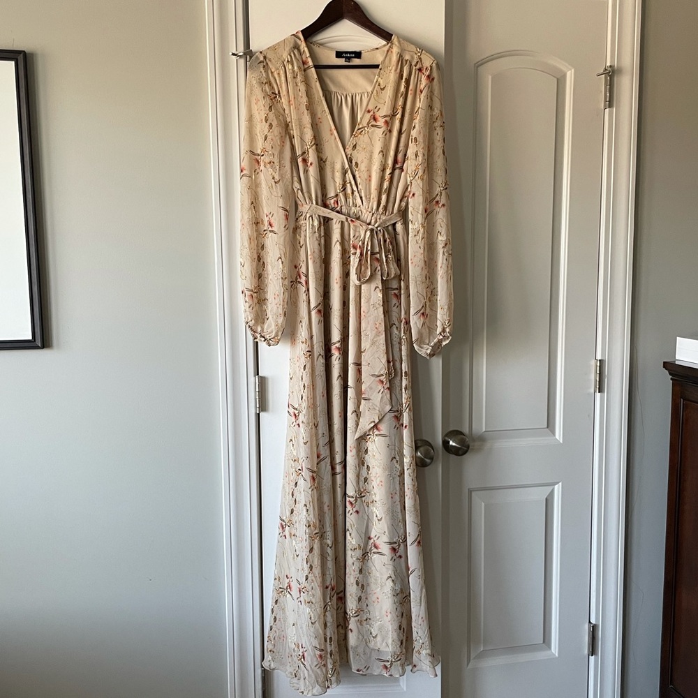Baltic Born Neutral Maxi Wrap Dress Size L
